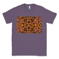 Lavender leopard glitter background Classic Tee - RanaPortraitStore
