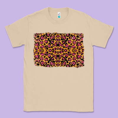 Leopard Glitter Background Classic Tee Designed By Ranaportraitstore