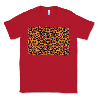 Red leopard glitter background Classic Tee - RanaPortraitStore