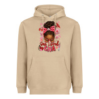 Mushroom one loved cna afro messy bun Heavyweight Hoodie - texasbilliewilder