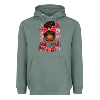 Sage one loved cna afro messy bun Heavyweight Hoodie - texasbilliewilder