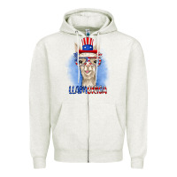 Oatmeal Heather llamerica Zipper Hoodie - RanaPortraitStore