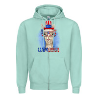 Seafoam llamerica Zipper Hoodie - RanaPortraitStore