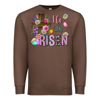Chestnut he is risen easter Premium Sweatshirt - Neo Western