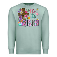 Seafoam he is risen easter Premium Sweatshirt - Neo Western