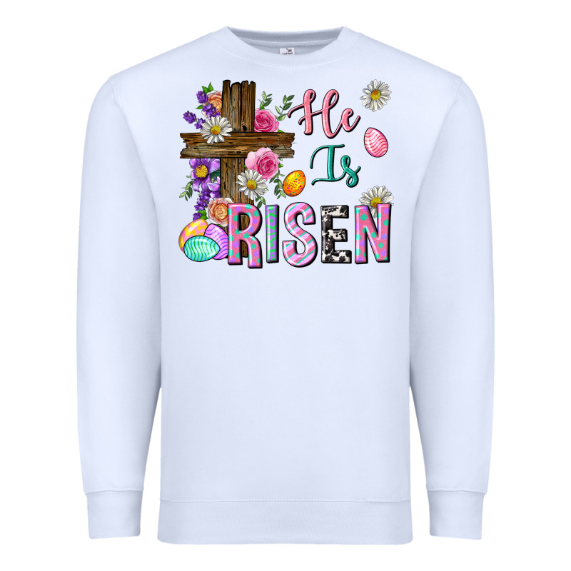 He Is Risen Easter Premium Sweatshirt by Neo Western | Teevron