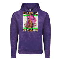 Cloud Purple cowgitl hat and roses Vintage Hoodie - AdoDesignShop