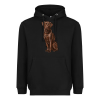 Black labrador retriever Heavyweight Hoodie - RanaPortraitStore