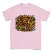 Bubblegum Pink leopard tooled leather turquoise Classic Tee - RanaPortraitStore
