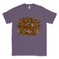 Lavender leopard tooled leather turquoise Classic Tee - RanaPortraitStore