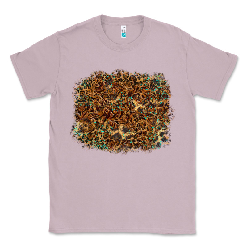 Leopard Tooled Leather Turquoise Classic Tee by RanaPortraitStore | Teevron