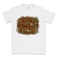 White leopard tooled leather turquoise Classic Tee - RanaPortraitStore