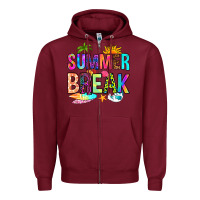 Burgundy summer break Zipper Hoodie - RanaPortraitStore