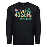 Black He is risen indeed Easter Premium Sweatshirt - CowGirlArtShop