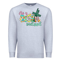 Heather Grey He is risen indeed Easter Premium Sweatshirt - CowGirlArtShop