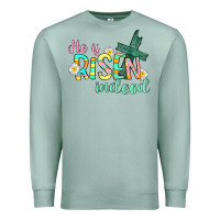 Seafoam He is risen indeed Easter Premium Sweatshirt - CowGirlArtShop