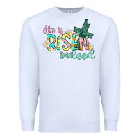 White He is risen indeed Easter Premium Sweatshirt - CowGirlArtShop