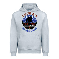 Heather Grey let's go brandon bigfoot Urban Hoodie - Jasminsmagicworld