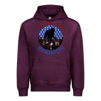 Mauve Wine let's go brandon bigfoot Urban Hoodie - Jasminsmagicworld