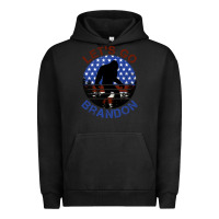 Pigment Black let's go brandon bigfoot Urban Hoodie - Jasminsmagicworld