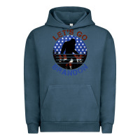 Pigment Midnight Navy let's go brandon bigfoot Urban Hoodie - Jasminsmagicworld