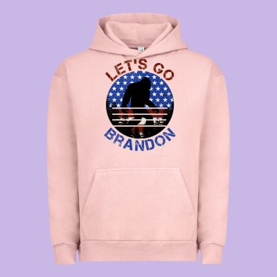 Let's Go Brandon Bigfoot Urban Hoodie Designed By Jasminsmagicworld
