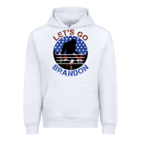 White let's go brandon bigfoot Urban Hoodie - Jasminsmagicworld