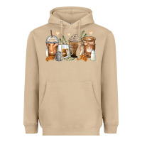 Mushroom latte coffee cups Heavyweight Hoodie - Zillion Design Studio