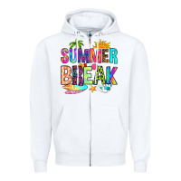 White summer break Zipper Hoodie - RanaPortraitStore