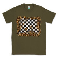 Army Green racing leopard background Classic Tee - RanaPortraitStore