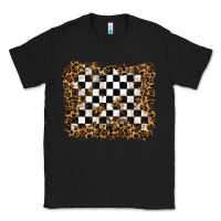 Black racing leopard background Classic Tee - RanaPortraitStore