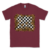 Burgundy racing leopard background Classic Tee - RanaPortraitStore