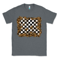 Charcoal Heather racing leopard background Classic Tee - RanaPortraitStore