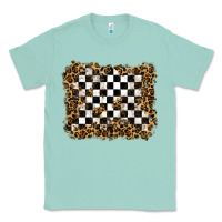 Seafoam racing leopard background Classic Tee - RanaPortraitStore
