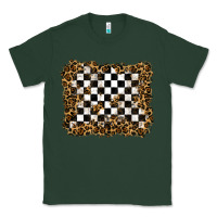 Sports Green racing leopard background Classic Tee - RanaPortraitStore