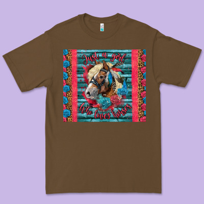 Just A Girl Who Loves Horses Premium Tee Designed By Lillyallendesigns