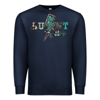 Navy aunt vibes Premium Sweatshirt - SublimationCraftShop