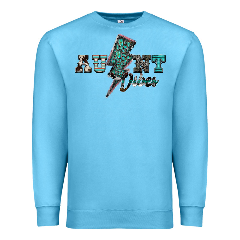 Aunt Vibes Premium Sweatshirt by SublimationCraftShop | Teevron