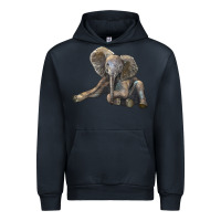 Navy Baby Elephant Urban Hoodie - LillyAllenDesigns