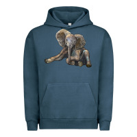 Pigment Midnight Navy Baby Elephant Urban Hoodie - LillyAllenDesigns