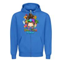 True Royal messy bun summer vibes Zipper Hoodie - RanaPortraitStore