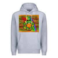 Heather Grey st patricks gnomes rainbow Premium Hoodie - Artiststas