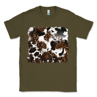 Army Green leopard cowhide background Classic Tee - RanaPortraitStore
