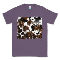 Lavender leopard cowhide background Classic Tee - RanaPortraitStore