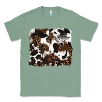 Sage leopard cowhide background Classic Tee - RanaPortraitStore