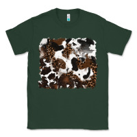 Sports Green leopard cowhide background Classic Tee - RanaPortraitStore