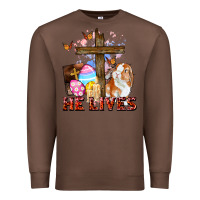 Chestnut He lives Easter Day Premium Sweatshirt - CowGirlArtShop