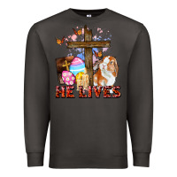Smoke He lives Easter Day Premium Sweatshirt - CowGirlArtShop