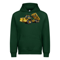 Forest Green Articulated Hauler Urban Hoodie - LillyAllenDesigns