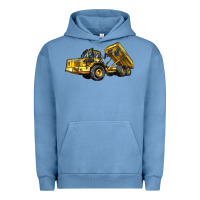 Pigment Pebble Blue Articulated Hauler Urban Hoodie - LillyAllenDesigns